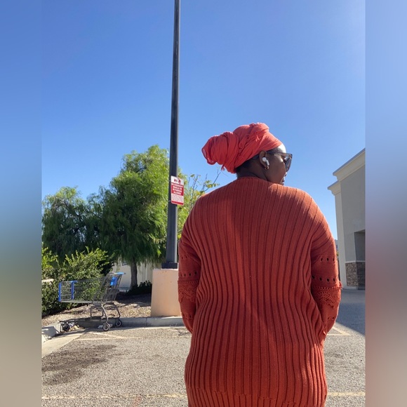 White Birch Women’s Fall Red Cardigan Sweater Size L/XL–Cozy Fall Layering Piece - Picture 7 of 14